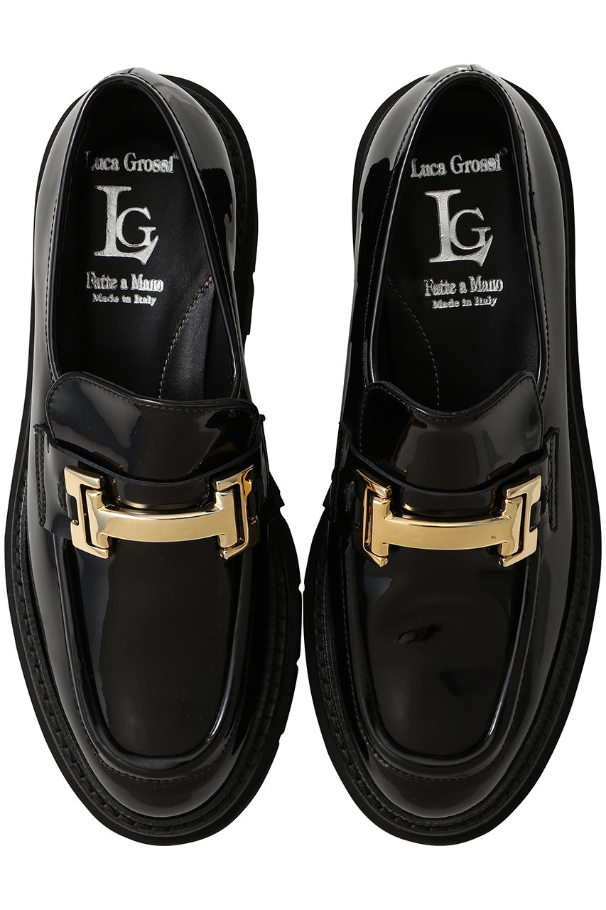 〈極美品〉Luca Grossi ルカ グロッシ【23cm】厚底 ローファー ルカ グロッシ Luca Grossi 厚底シャークソールローファー
