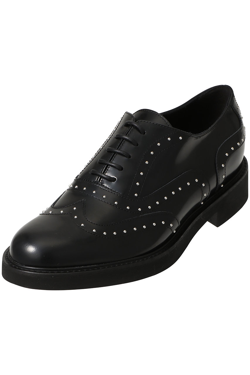 LucaGrossi レースアップスタッズシューズ (ブラック, 35.5(約22.5-23cm)) ルカ グロッシ ELLE SHOP LucaGrossi レースアップスタッズシューズ (ブラック, 35.5(約22.5-23cm)) ルカ グロッシ ELLE SHOP