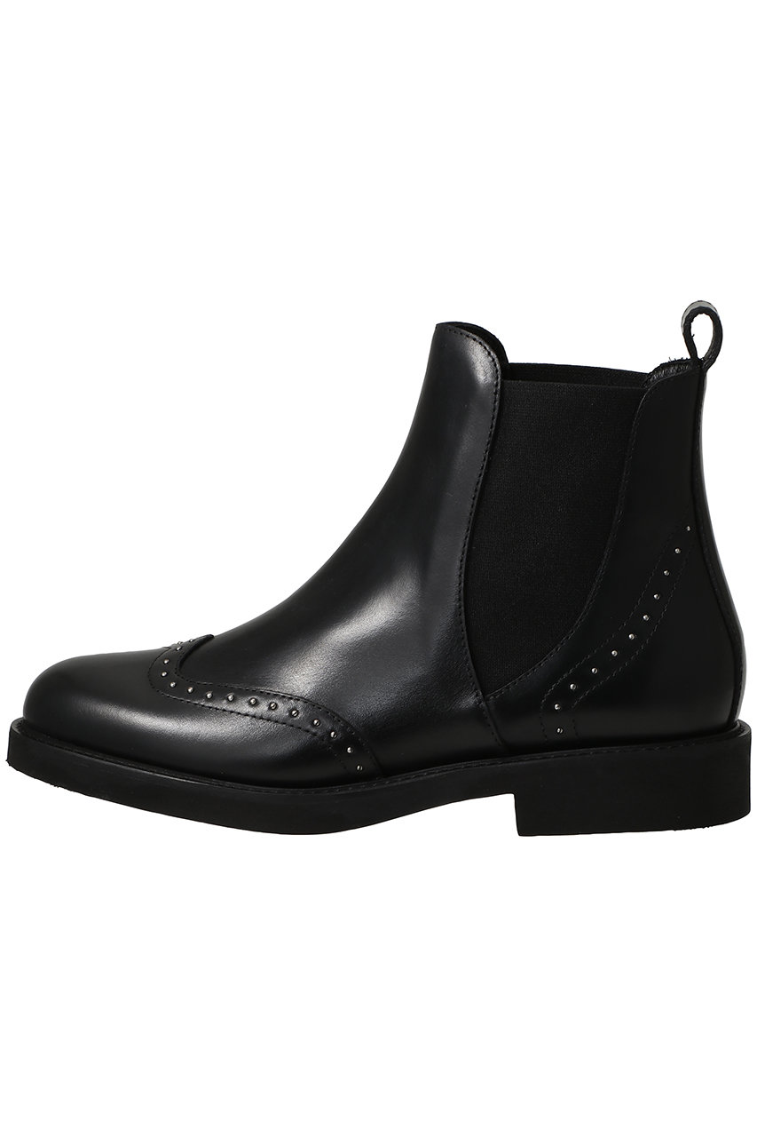 LucaGrossi 【ELLE SHOP限定】スタッズショートブーツ (ブラック, 36(約23-23.5cm)) ルカ グロッシ ELLE SHOP LucaGrossi 【ELLE SHOP限定】スタッズショートブーツ (ブラック, 36(約23-23.5cm)) ルカ グロッシ ELLE SHOP