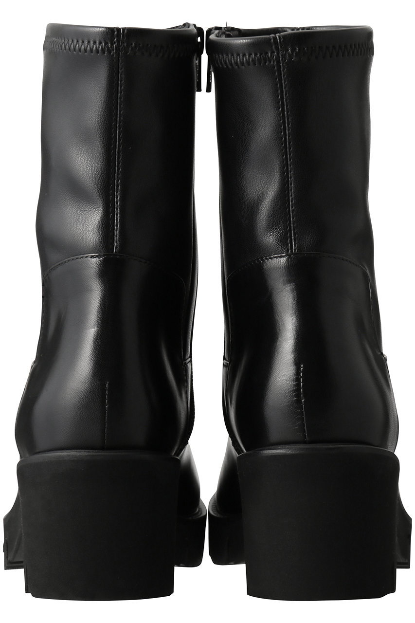 LucaGrossi(ルカ グロッシ)｜厚底ストレッチヒールブーツ/ブラック の