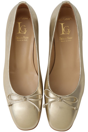 ルカ グロッシ/LucaGrossiのストローフラットバレエシューズ(130400/130402)