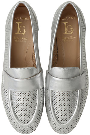 ルカ グロッシ/LucaGrossiのパンチングローファー(130400/130403)