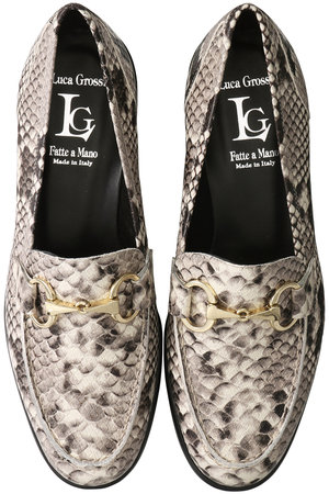 ルカ グロッシ/LucaGrossiのアニマルコンビ ビットローファー