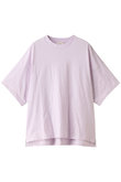コットンクルーネックオーバースリーブTシャツ