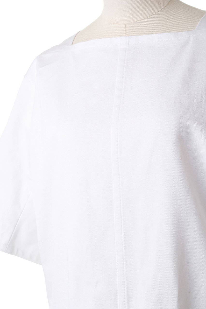 Blamink ブラミンク ポケットショートスリーブワンピース ホワイト の通販 Elleshop エル ショップ