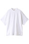 コットンクルーネックオーバースリーブTシャツ ブラミンク/BLAMINK ホワイト