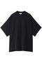 コットンクルーネックオーバースリーブTシャツ ブラミンク/BLAMINK ブラック