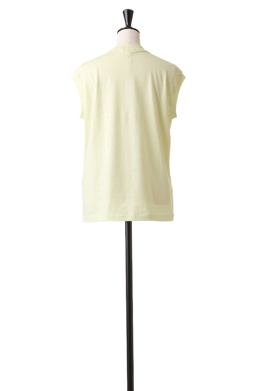 BLAMINK(ブラミンク)｜コットンクルーネック 刺繍 ノースリーブTシャツ
