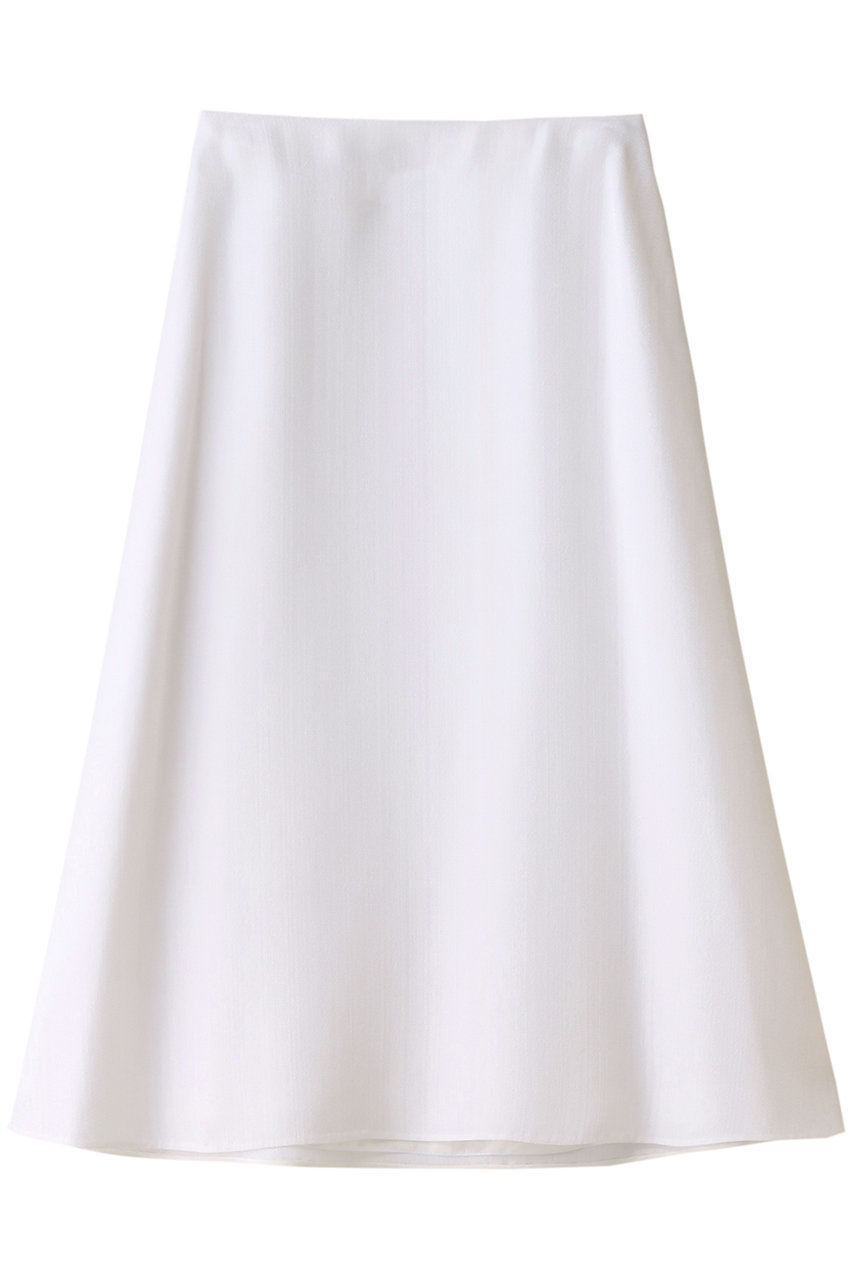 ブラミンク/BLAMINKのレーヨンシルクトラペーズスカート(ホワイト/7924-230-0377)
