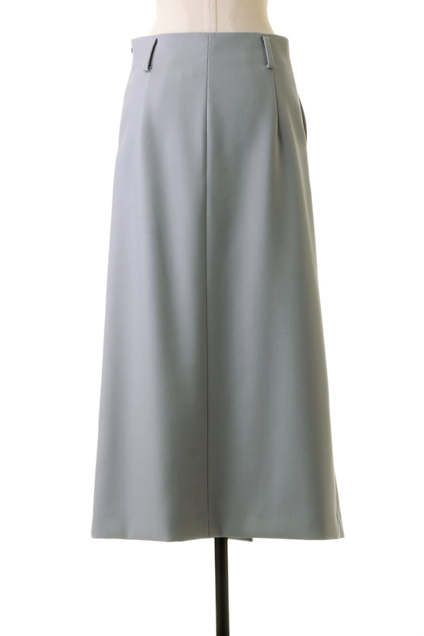 BLAMINK(ブラミンク)｜ウールボックスプリーツスカート/ダークブラウン  