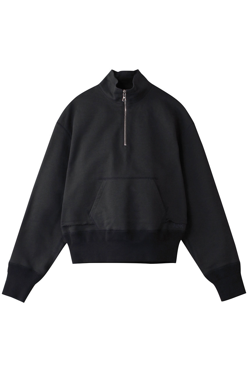 BLAMINK コットンハーフジッププルオーバー (ダークグレー, 38) ブラミンク ELLE SHOP BLAMINK コットンハーフジッププルオーバー (ダークグレー, 38) ブラミンク ELLE SHOP