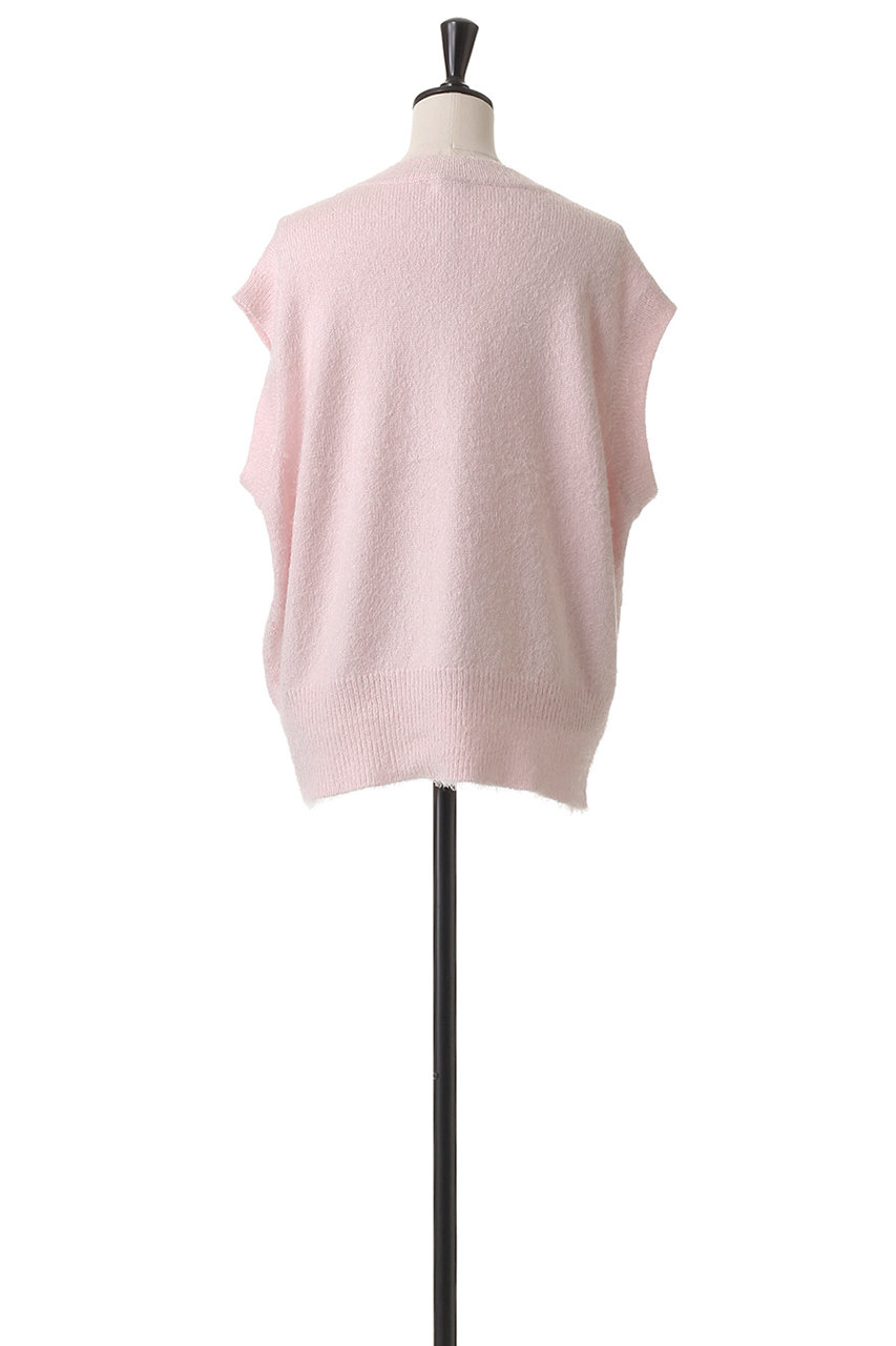 美品 ブラミンク シルク リネン ニット ベスト アイボリー クルーネック 38 美品 ブラミンク シルク リネン ニット ベスト アイボリー