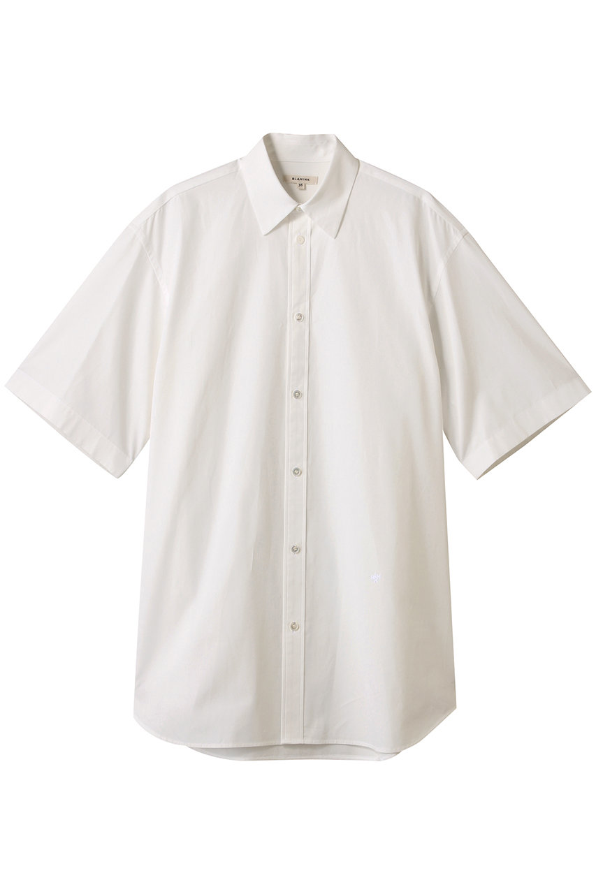 BLAMINK レギュラーカラーショートスリーブシャツ (ホワイト, 36) ブラミンク ELLE SHOP BLAMINK レギュラーカラーショートスリーブシャツ (ホワイト, 36) ブラミンク ELLE SHOP