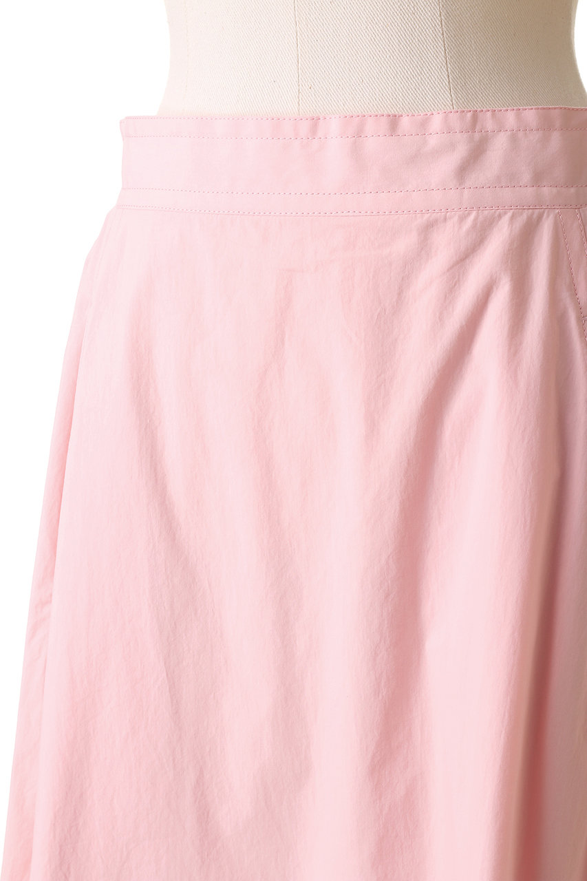 BLAMINK ピンクスカート フレア ブラミンク PRE シルクフリルギャザースカート