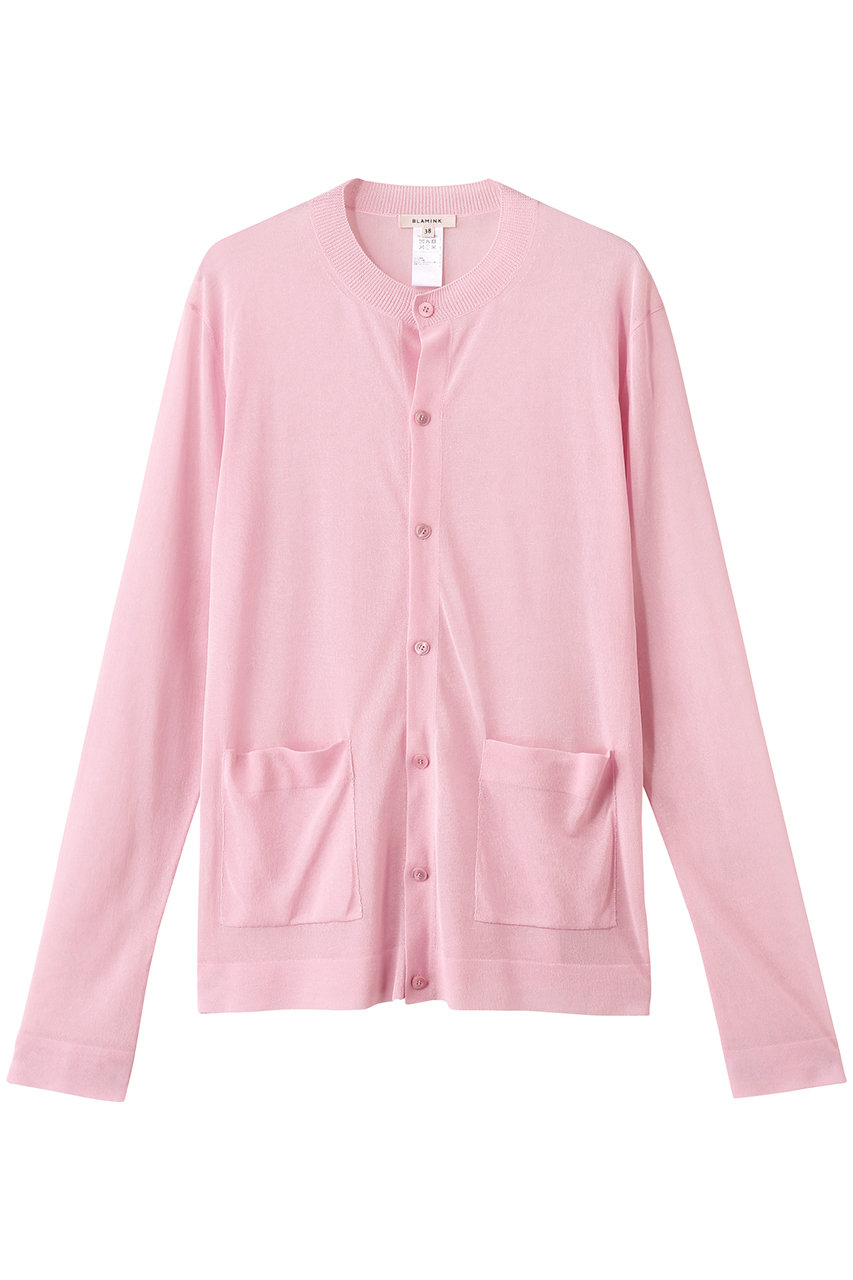 BLAMINK クルーネックカーディガン (ライトピンク, 38) ブラミンク ELLE SHOP BLAMINK クルーネックカーディガン (ライトピンク, 38) ブラミンク ELLE SHOP