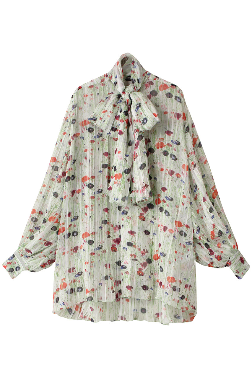 美品 ブラミンク BLAMINK シャツ ブラウス ロングスリーブ 長袖 無地 コットン シルク トップス レディース 38(M相当) イエロー 美品 ブラミンク BLAMINK シャツ ブラウス ロングスリーブ 長袖