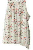 フラワープリントプリーツスカート
