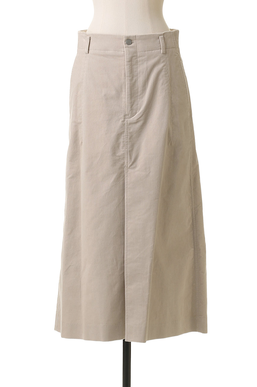 BLAMINK(ブラミンク)｜コーデュロイバックポケットスカート/ナチュラル