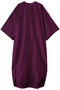 クルーネックショートスリーブワンピース ブラミンク/BLAMINK ワイン