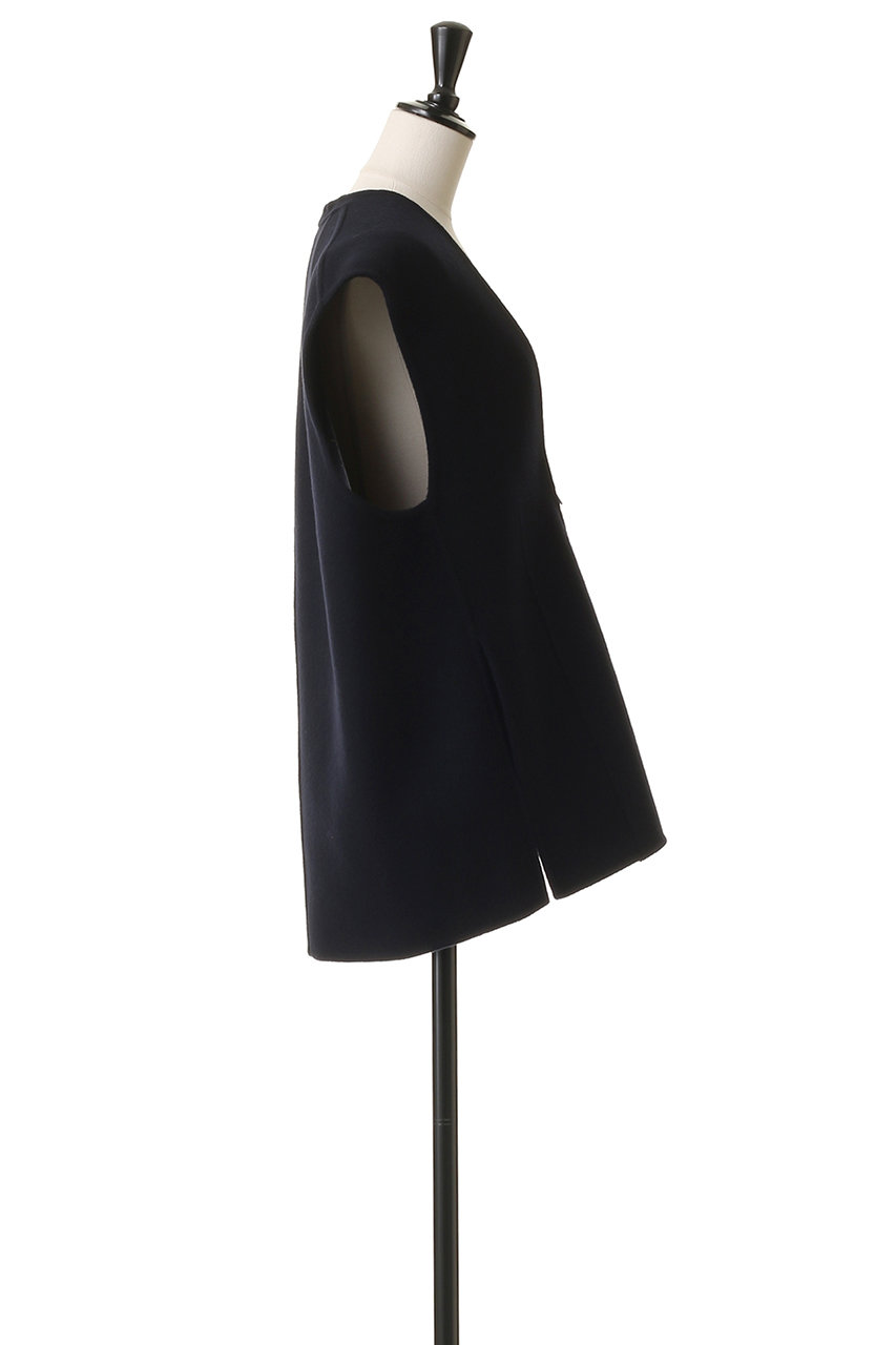 BLAMINK(ブラミンク)｜ダブルフェイスジップベスト/ネイビー の通販