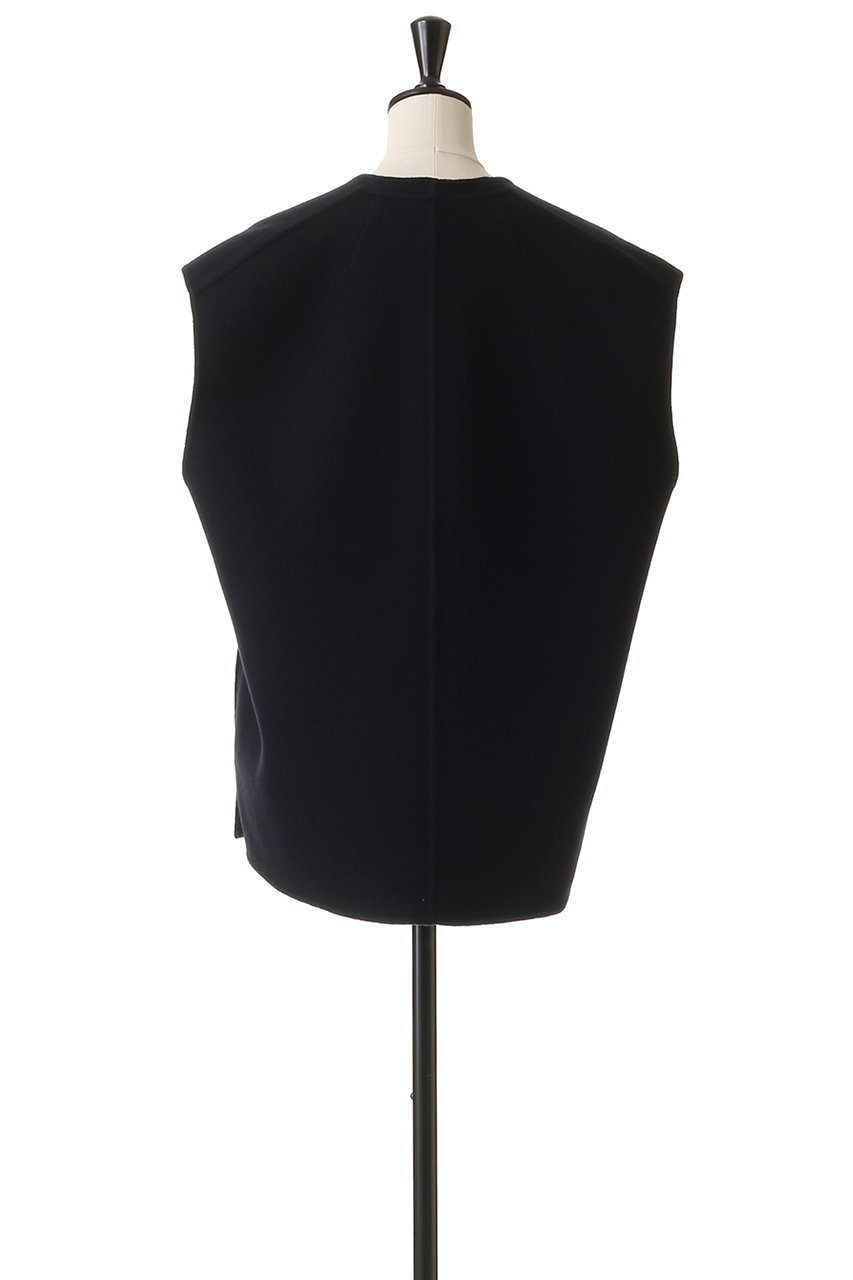 BLAMINK(ブラミンク)｜ダブルフェイスジップベスト/ネイビー の通販