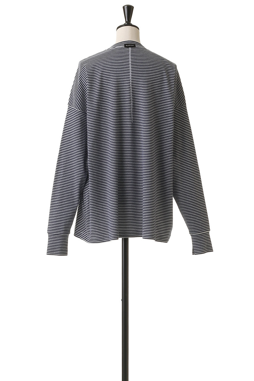 BLAMINK(ブラミンク)｜ボーダーロングスリーブ/ネイビー の通販