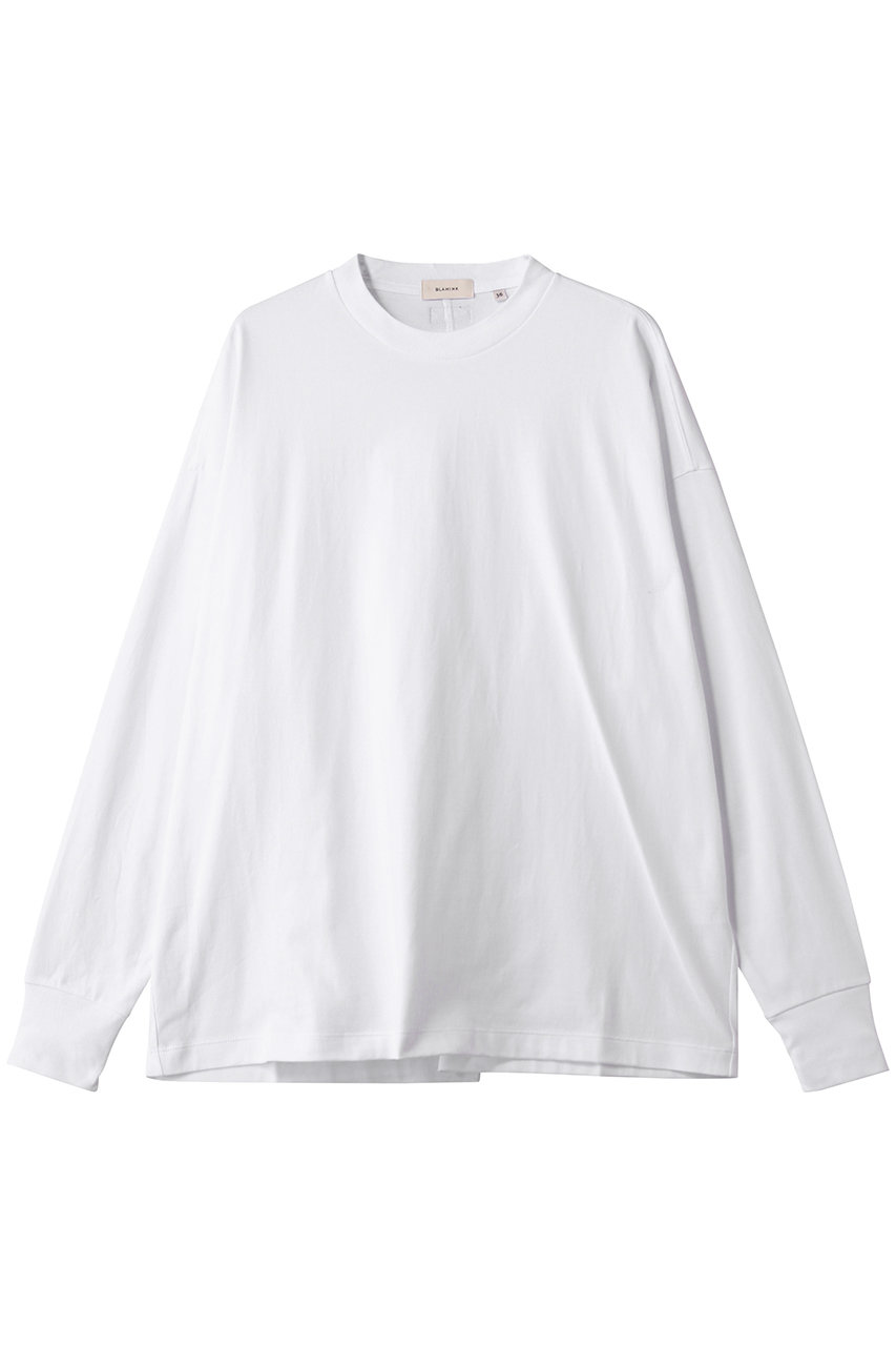 BLAMINK クルーネックロングスリーブ (ホワイト, 38) ブラミンク ELLE SHOP BLAMINK クルーネックロングスリーブ (ホワイト, 38) ブラミンク ELLE SHOP
