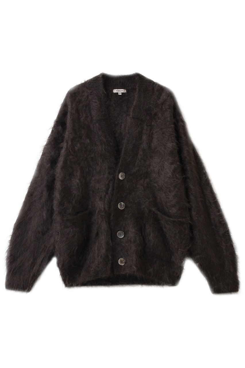 BLAMINK カシミヤファーVネックカーディガン (ダークブラウン, 38) ブラミンク ELLE SHOP BLAMINK カシミヤファーVネックカーディガン (ダークブラウン, 38) ブラミンク ELLE SHOP