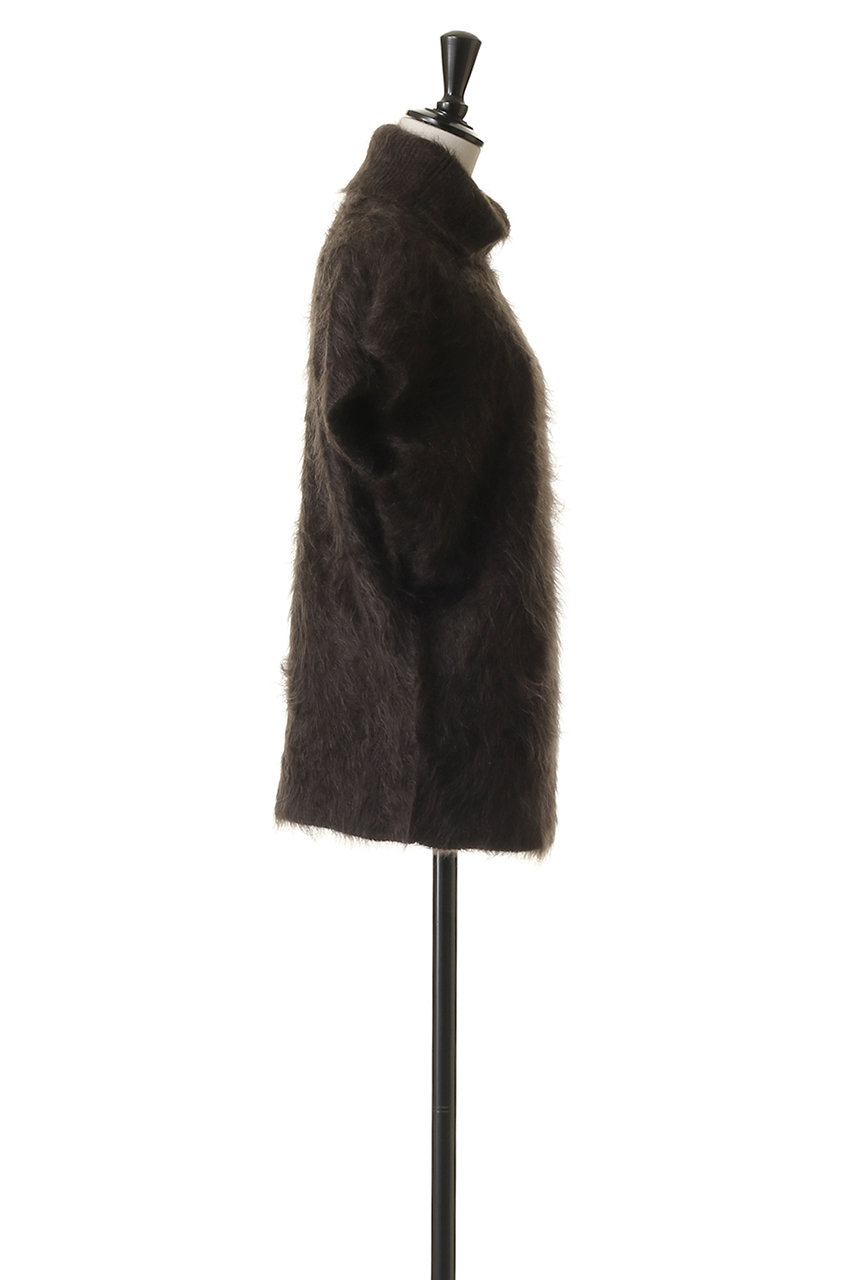 BLAMINK(ブラミンク)｜カシミヤファータートルネックベスト/ダーク