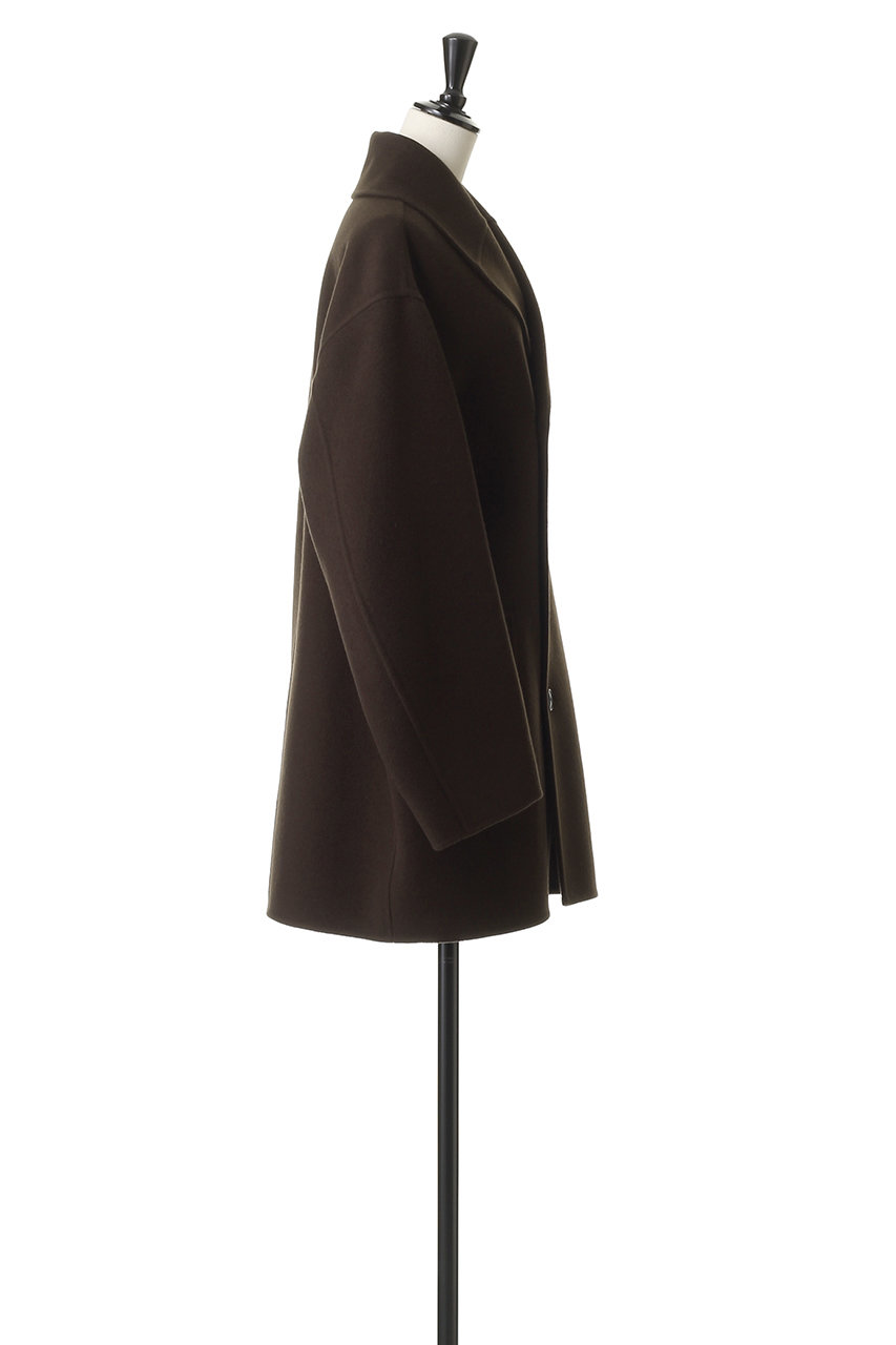 BLAMINK(ブラミンク)｜ダブルフェイスショールカラーコート/ダーク