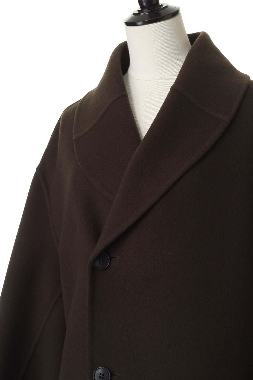 BLAMINK(ブラミンク)｜ダブルフェイスショールカラーコート/ダーク