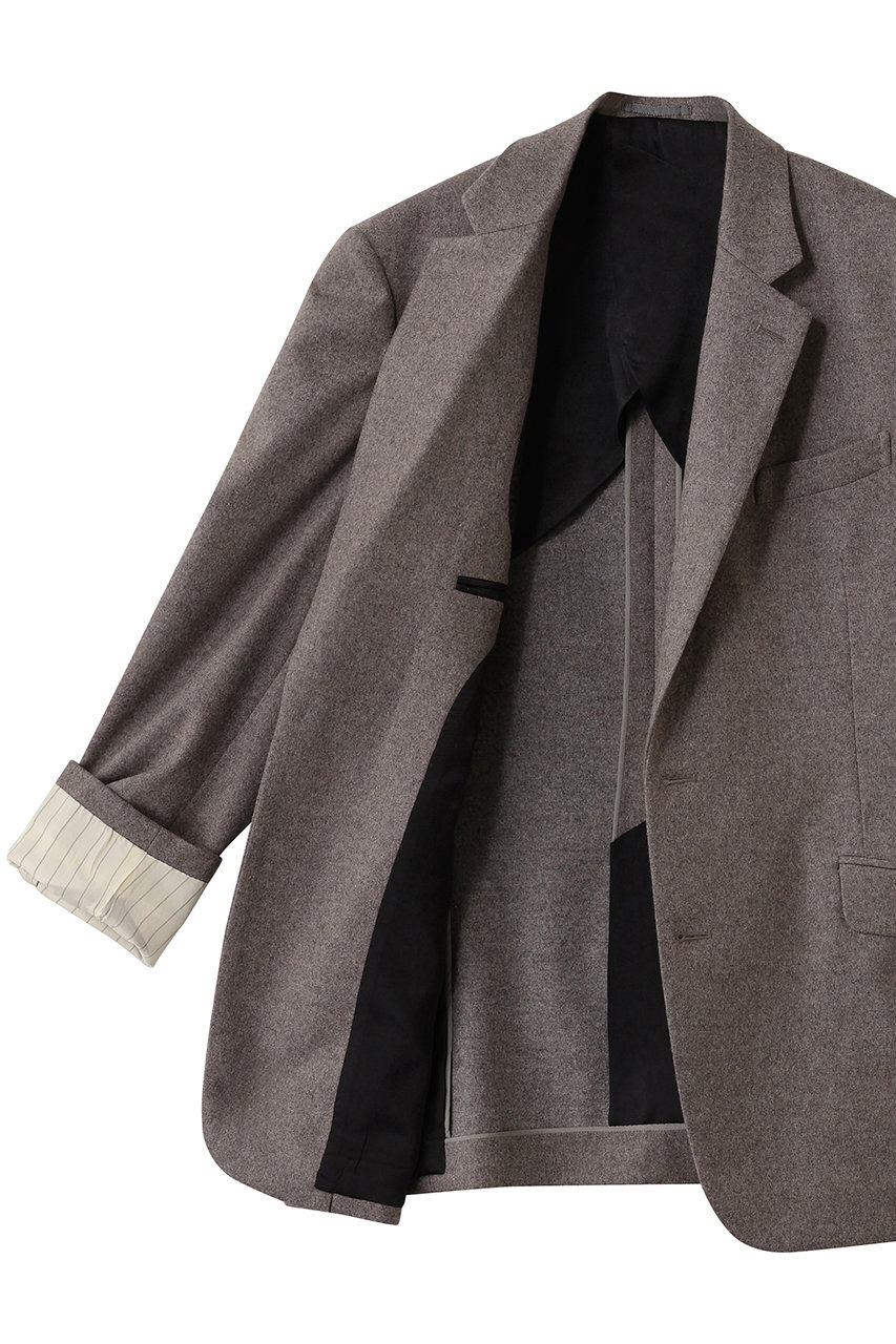 BLAMINK(ブラミンク)｜テーラード2ボタンジャケット/ミッドグレー の