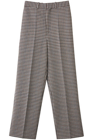 最終価格　ブラミンク BLAMINK ピュアウール　ワイドパンツ チェック BLAMINK｜ブラミンクのパンツ通販｜ELLE SHOP (エル・ショップ)
