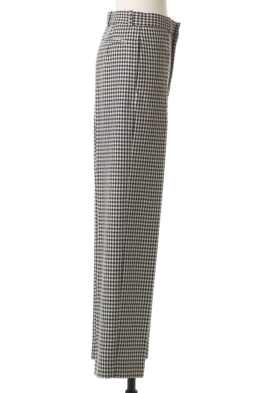 BLAMINK(ブラミンク)｜チェックストレートパンツ/ブラック の