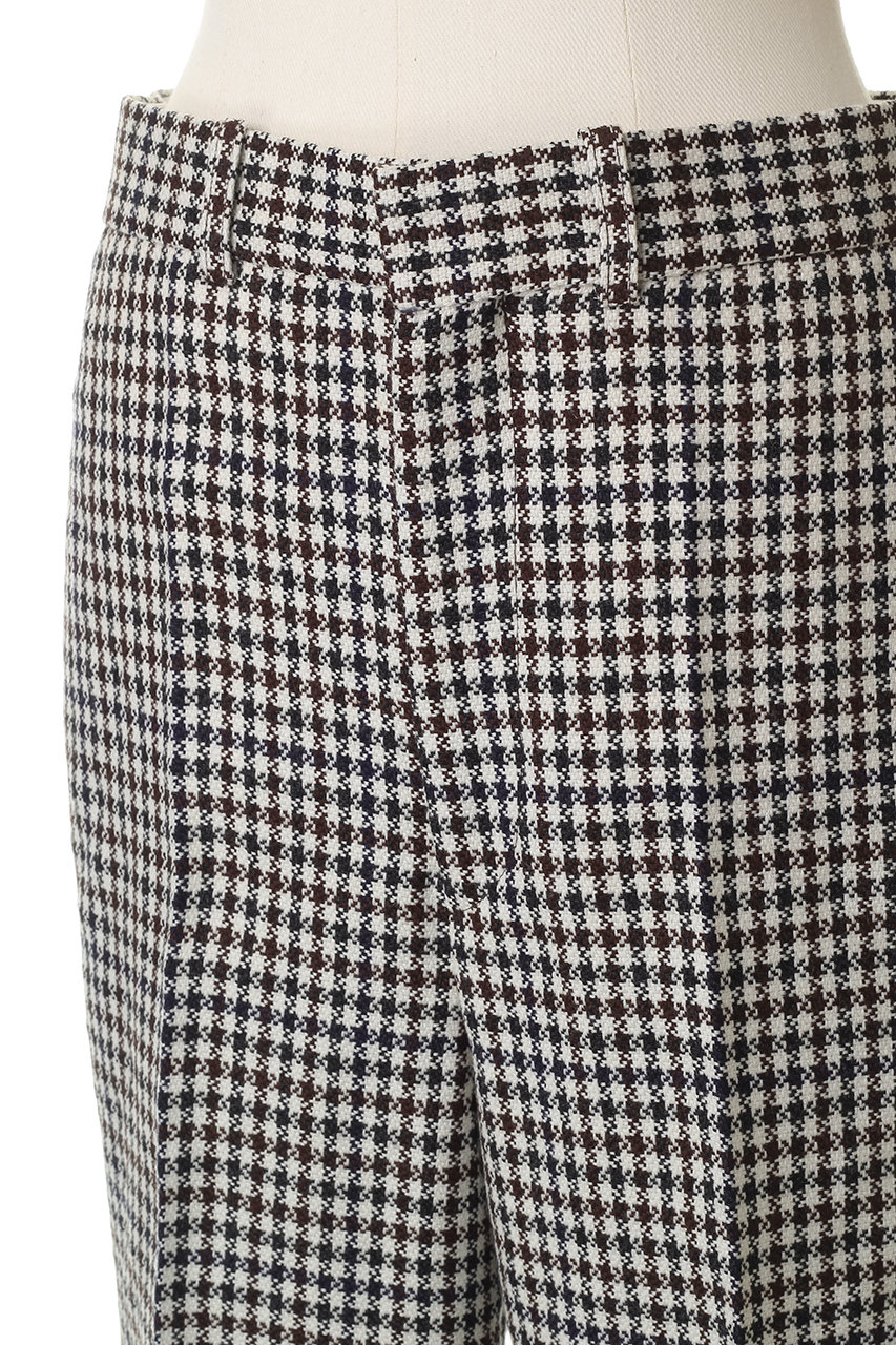 BLAMINK(ブラミンク)｜チェックストレートパンツ/ブラック の