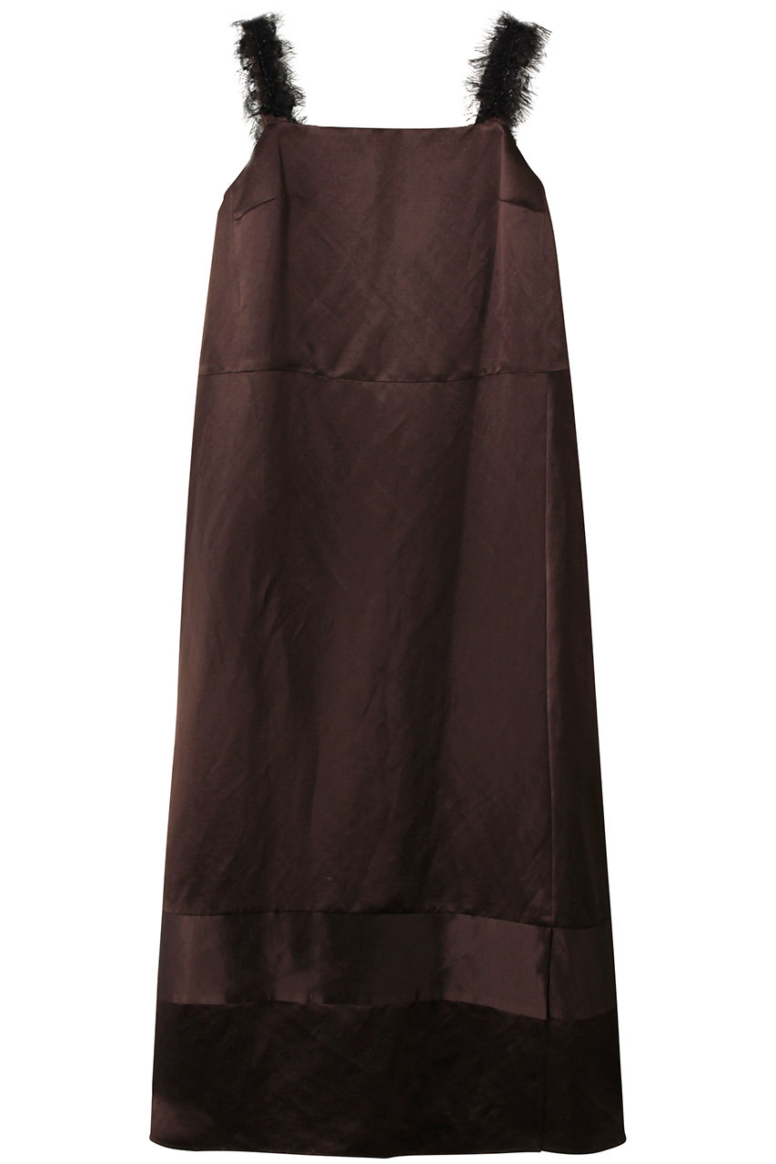 BLAMINK レースストラップドレス (ダークブラウン, 38) ブラミンク ELLE SHOP BLAMINK レースストラップドレス (ダークブラウン, 38) ブラミンク ELLE SHOP