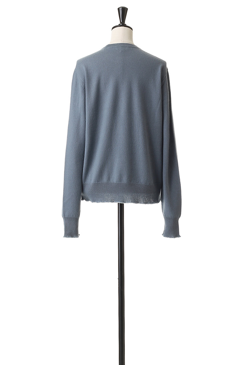 BLAMINK(ブラミンク)｜クルーネックロングスリーブニット/ライトブルー