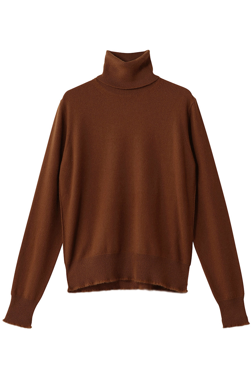 BLAMINK タートルネックロングスリーブニット (ミッドブラウン, 38) ブラミンク ELLE SHOP