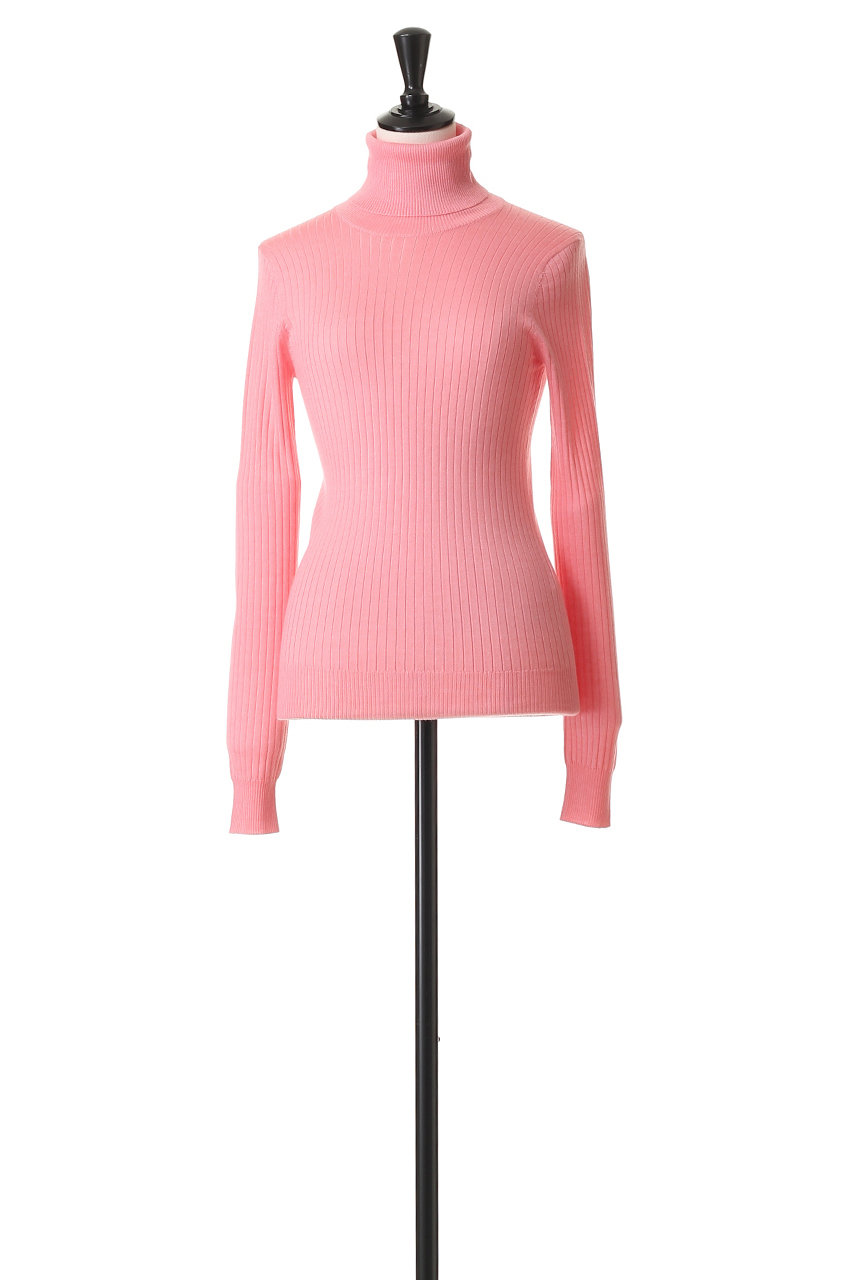 BLAMINK(ブラミンク)｜カシミヤシルクリブタートルネックニット/オフ