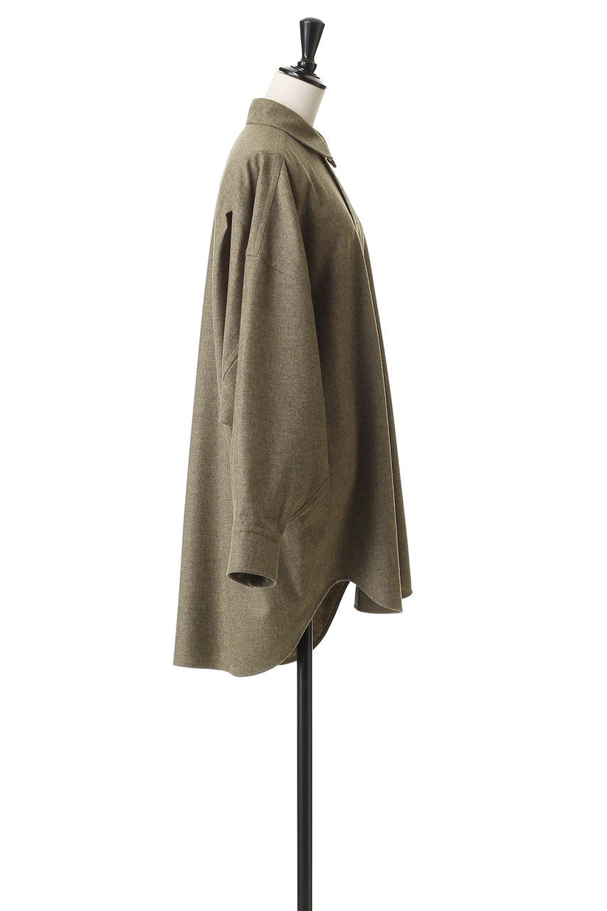 BLAMINK(ブラミンク)｜【BLMK】ウールカシミヤレギュラーカラーシャツ