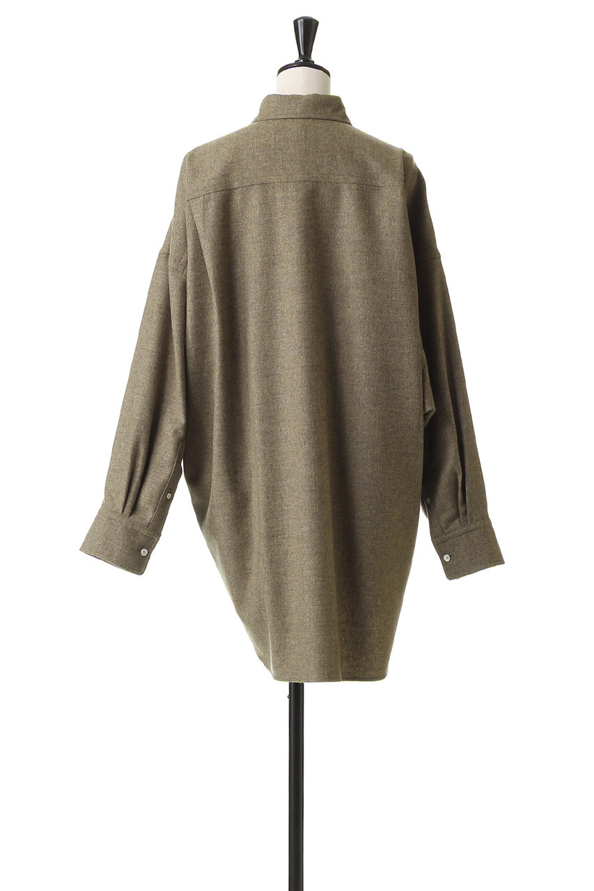 BLAMINK(ブラミンク)｜【BLMK】ウールカシミヤレギュラーカラーシャツ