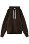 【BLMK】吊り裏毛ジップパーカー ブラミンク/BLAMINK ダークブラウン