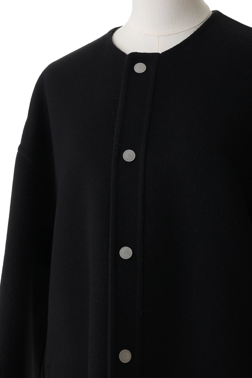 BLAMINKブラミンク／ウールダブルフェイスフーデットコート黒　2wayケープ 楽天市場】【ブラミンク】BLAMINK ウールメルトン ダブルフェイス