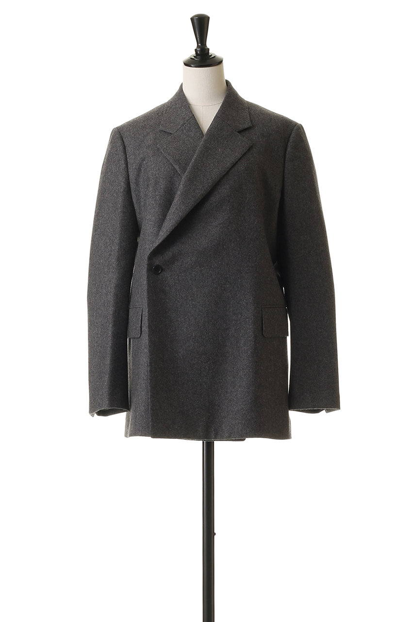 BLAMINK(ブラミンク)｜シングルテーラードジャケット/ミッドグレー の