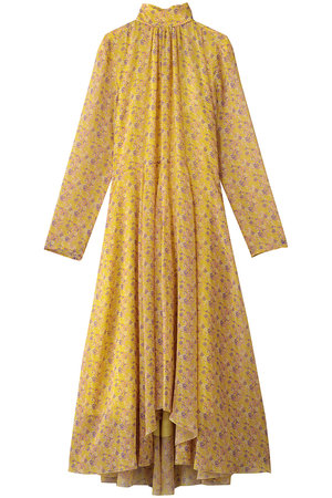 ブラミンク/BLAMINKのフラワープリントロングスリーブドレス(110500/110502)