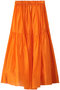 シルクギャザースカート ブラミンク/BLAMINK オレンジ