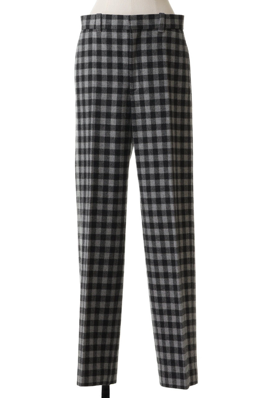 BLAMINK(ブラミンク)｜チェックストレートパンツ/ミッドグレー の通販  