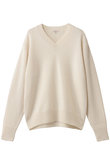 BLAMINK(ブラミンク)｜7GVネックニット/ナチュラル の通販｜ELLESHOP