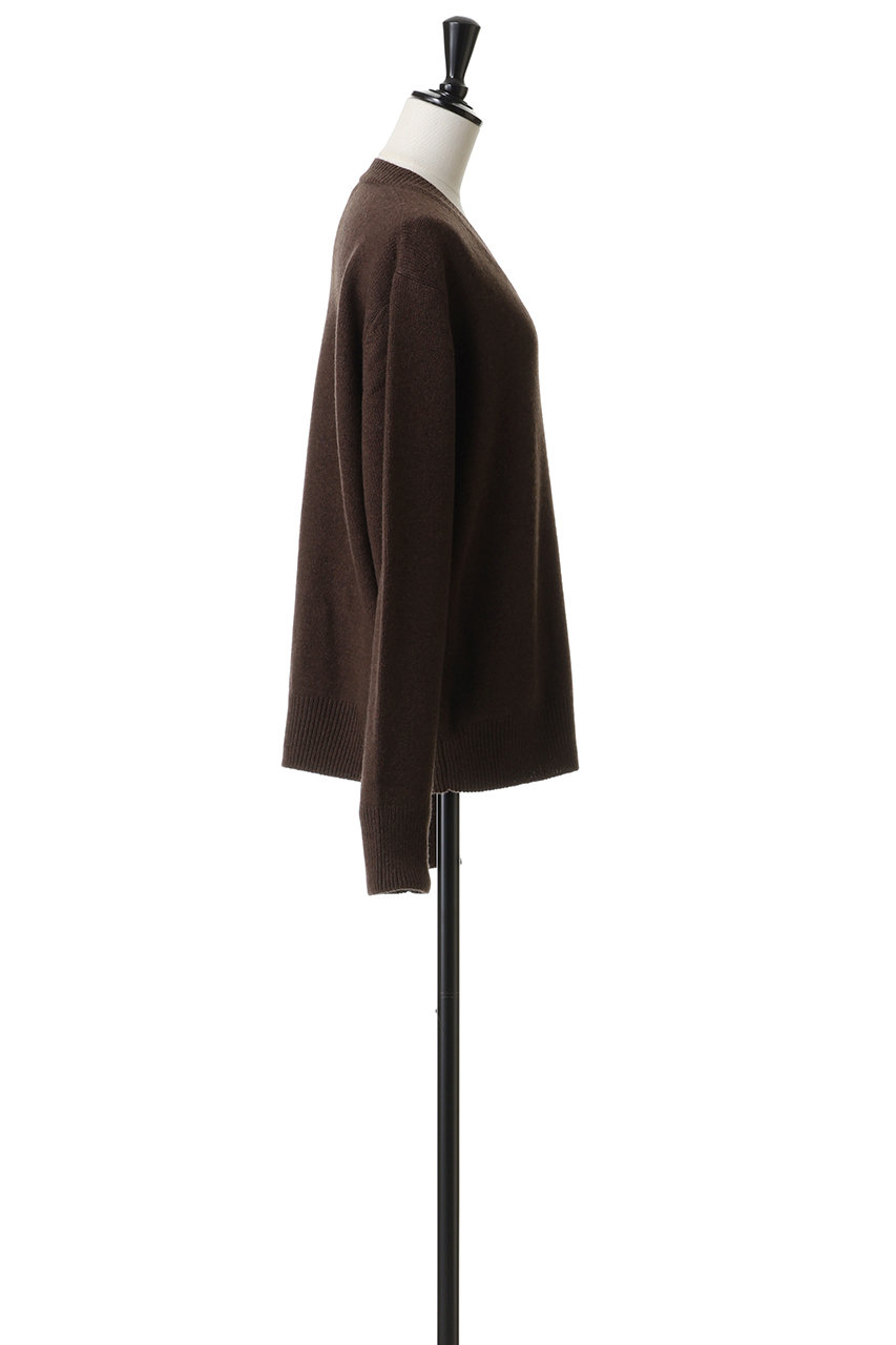 BLAMINK(ブラミンク)｜7GVネックニット/ナチュラル の通販｜ELLESHOP