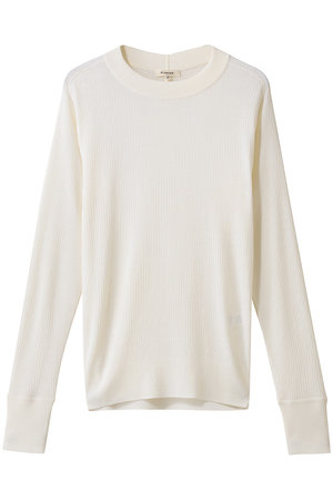 ブラミンク/BLAMINKの18Gリブクルーニット(110300/110301)